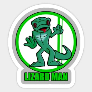 Lizard Man Sticker